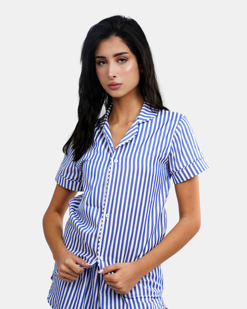 White & blue stripes