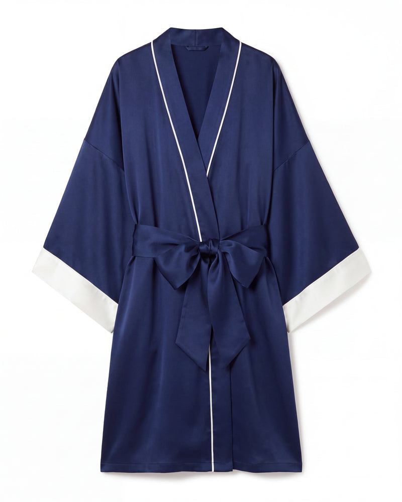 Satin robe